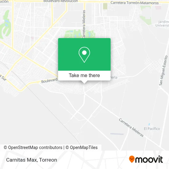 Carnitas Max map