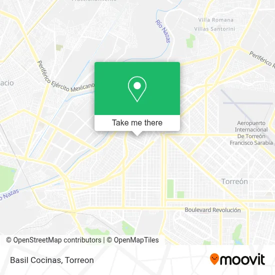 Basil Cocinas map