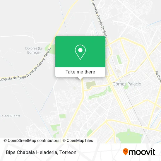 Bips Chapala Heladeria map