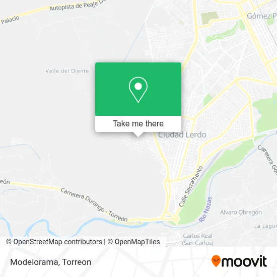 Modelorama map