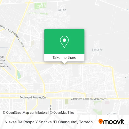 Nieves De Raspa Y Snacks "El Changuito" map