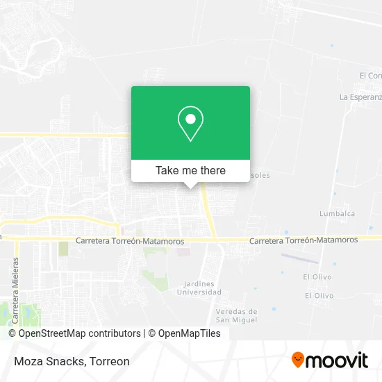 Moza Snacks map