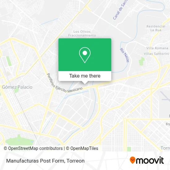 Manufacturas Post Form map