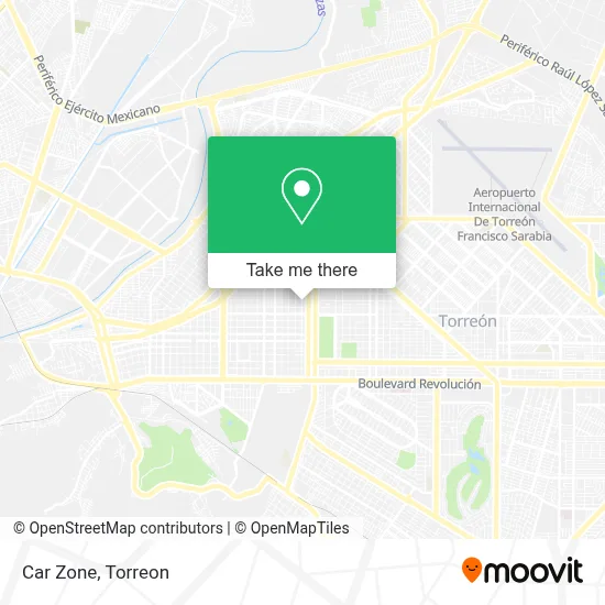 Car Zone map