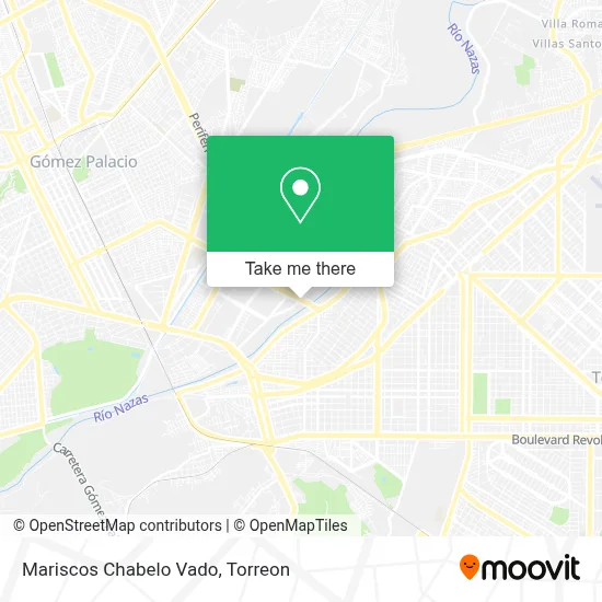 Mariscos Chabelo Vado map