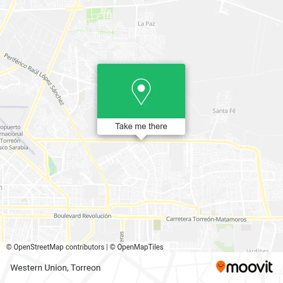 Western Union map