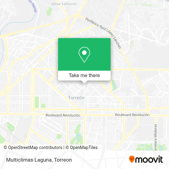 Multiclimas Laguna map