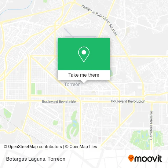 Botargas Laguna map