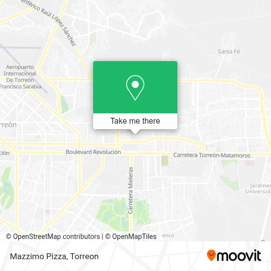 Mazzimo Pizza map