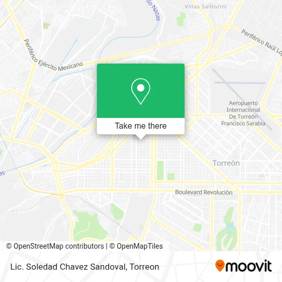 Lic. Soledad Chavez Sandoval map