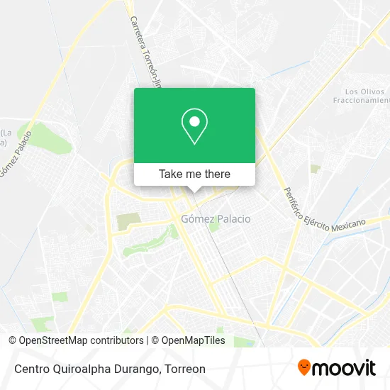Centro Quiroalpha Durango map