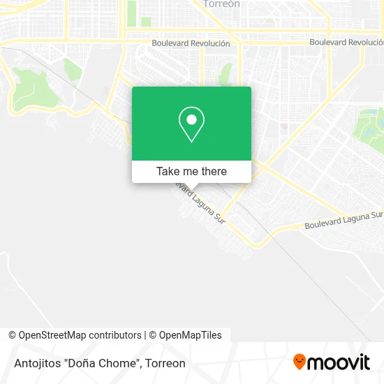 Antojitos "Doña Chome" map