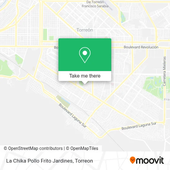 La Chika Pollo Frito Jardines map