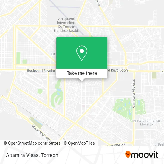 Altamira Visas map