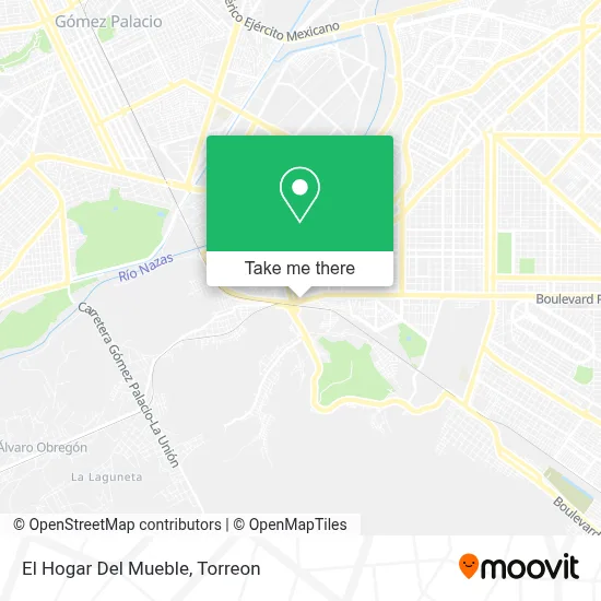 El Hogar Del Mueble map