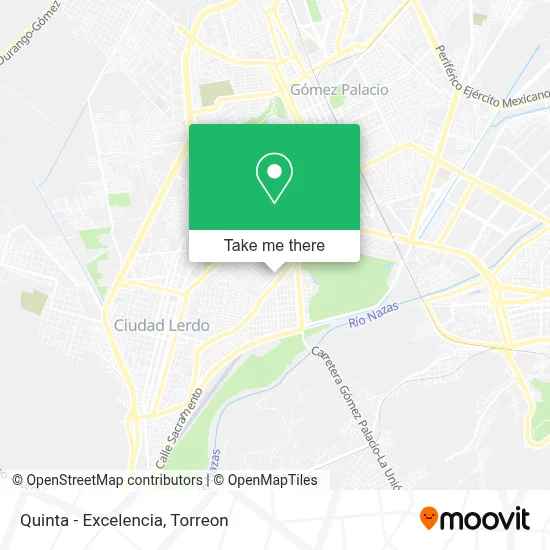 Quinta - Excelencia map
