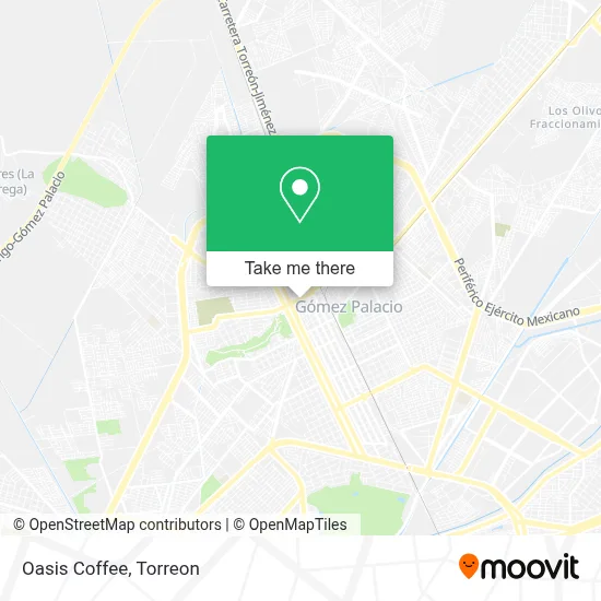 Oasis Coffee map