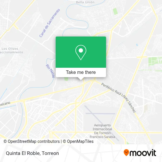 Quinta El Roble map