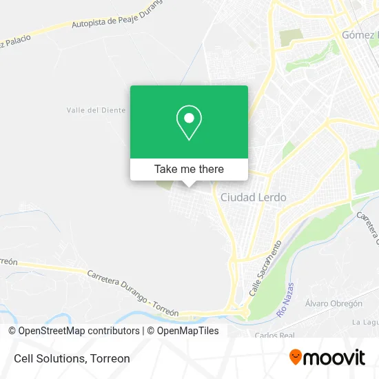 Cell Solutions map