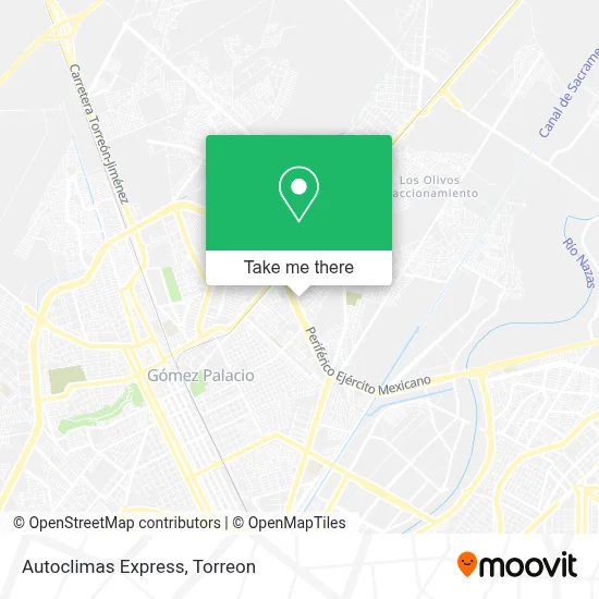 Autoclimas Express map