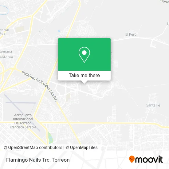 Flamingo Nails Trc map