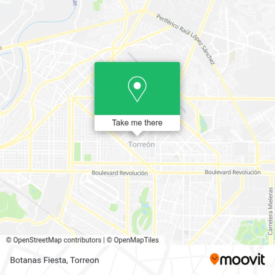Botanas Fiesta map
