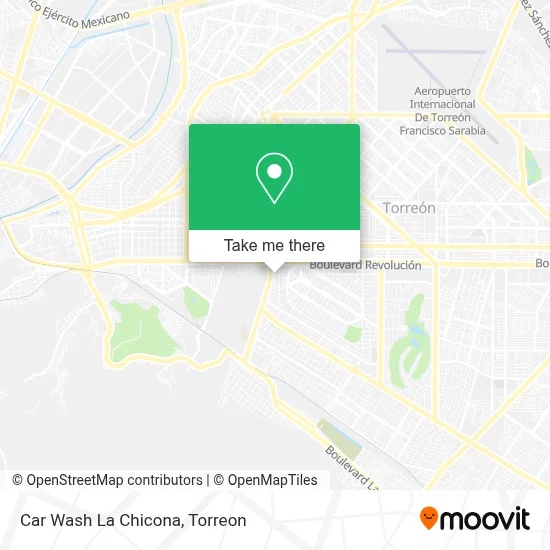 Car Wash La Chicona map