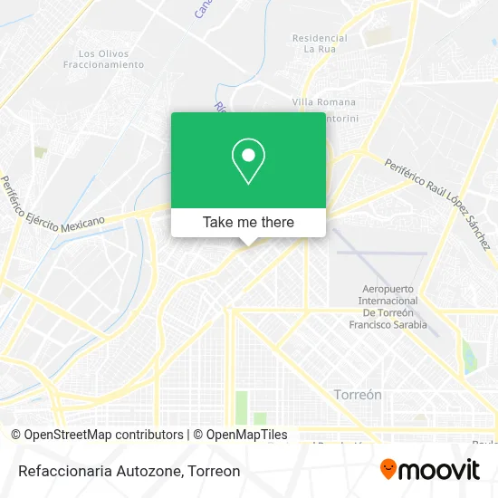 Refaccionaria Autozone map
