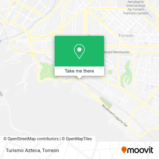 Turismo Azteca map