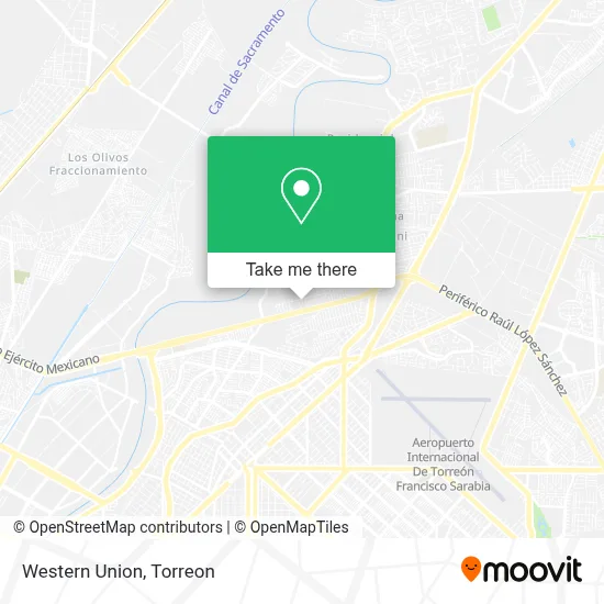 Western Union map