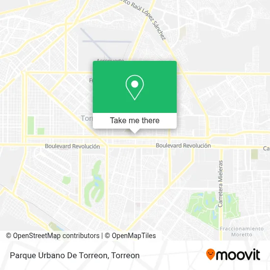 Parque Urbano De Torreon map