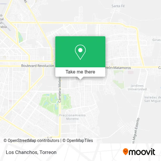 Los Chanchos map