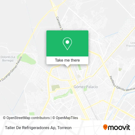Taller De Refrigeradores Ap map