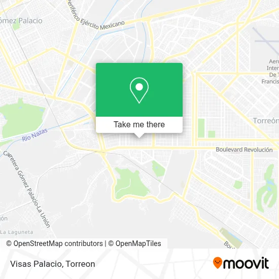 Visas Palacio map