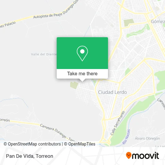 Pan De Vida map