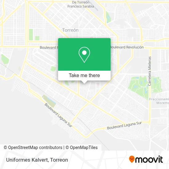 Uniformes Kalvert map