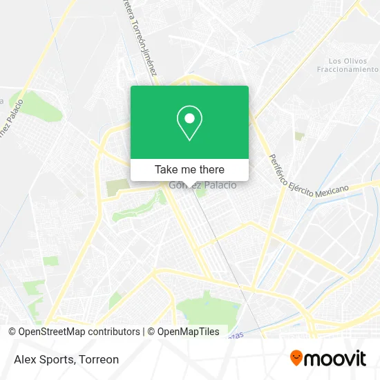 Alex Sports map