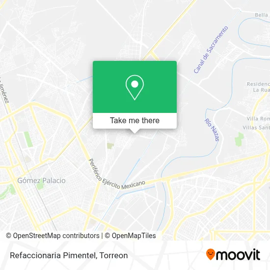 Refaccionaria Pimentel map
