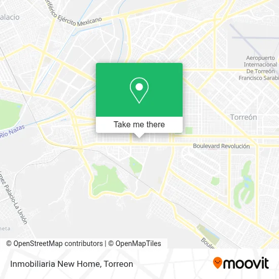 Inmobiliaria New Home map