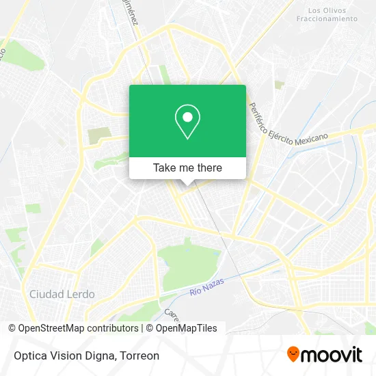 Optica Vision Digna map