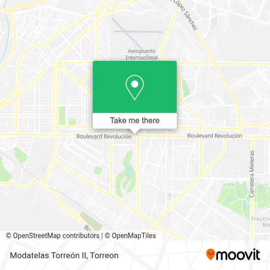 Modatelas Torreón II map