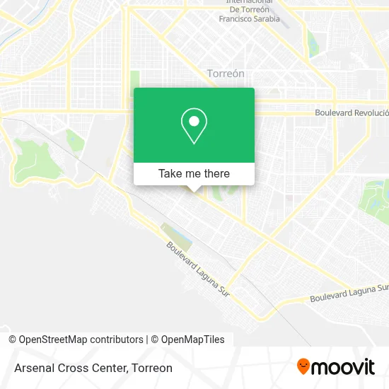 Arsenal Cross Center map