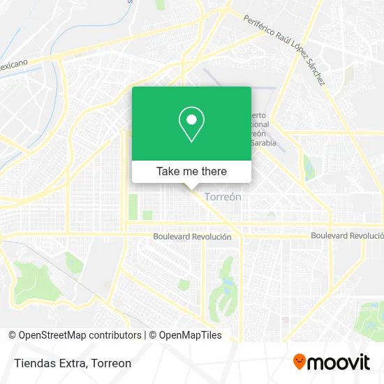 Tiendas Extra map