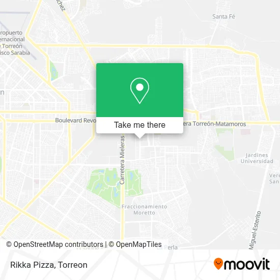 Rikka Pizza map