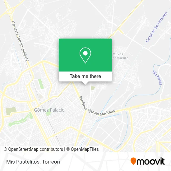Mis Pastelitos map