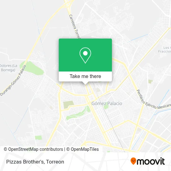 Pizzas Brother's map