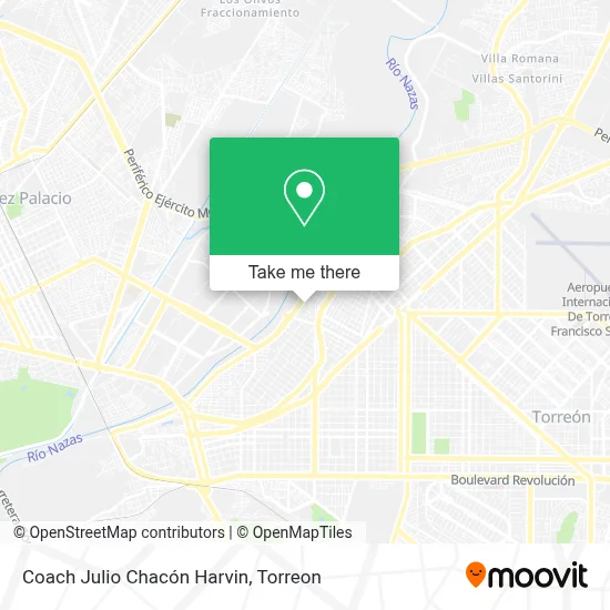 Coach Julio Chacón Harvin map