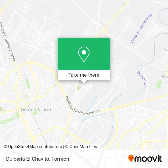 Dulceria El Chavito map