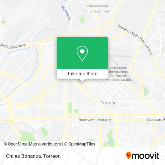 Chiles Bonanza map