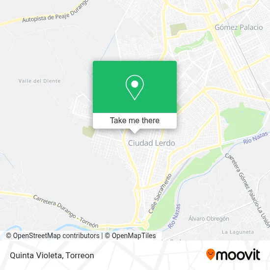 Quinta Violeta map